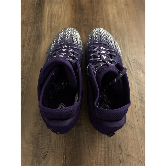 Under Armour Spotlight 4 MC Men 10.5 Football Cleats 3027977-500 Purple Silver main image 5